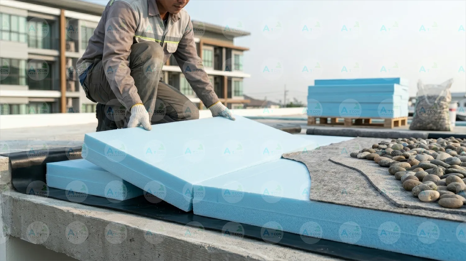 ฉนวนกันความร้อน XPS Foam เกรดกันไฟ ปลอดภัยสูงสำหรับงานอาคาร
